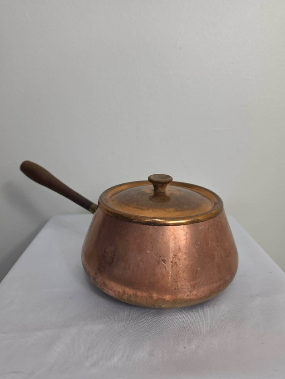 Vintage Solid Copper Pot Made In Spain